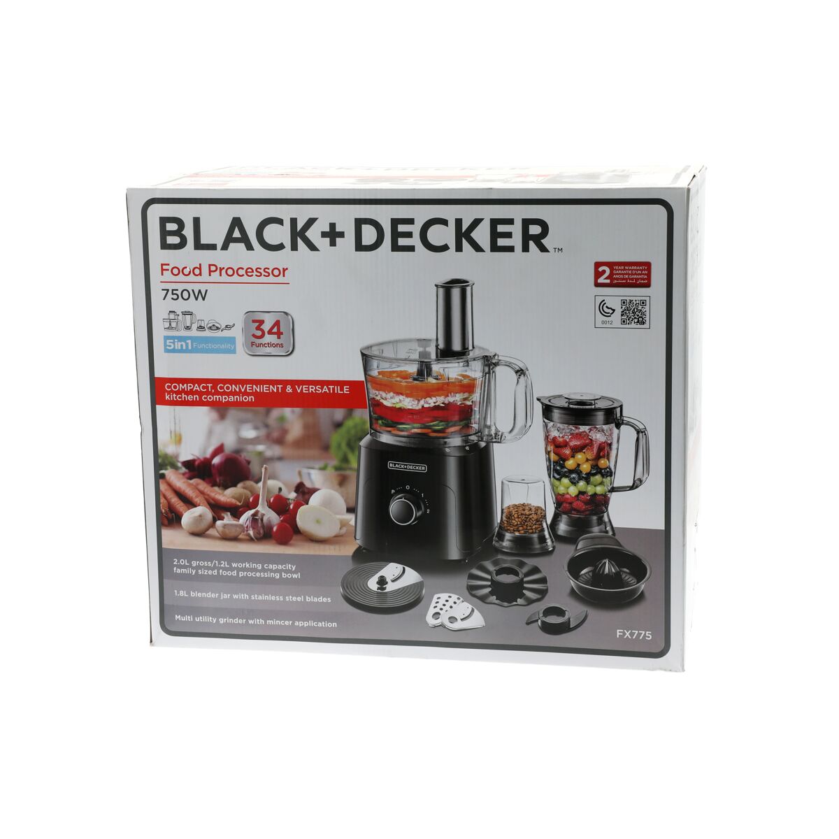 Black & Decker FX775 220 Volt 5-In-1 Food Processor 220V 240V For Export