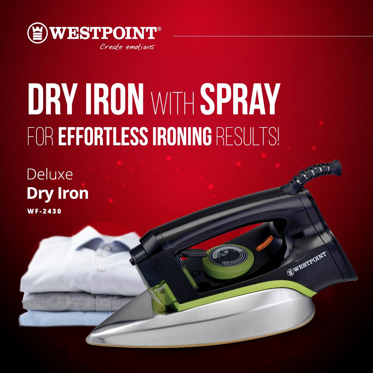 2430 - Flat Iron (Dry) (Light-Weight)