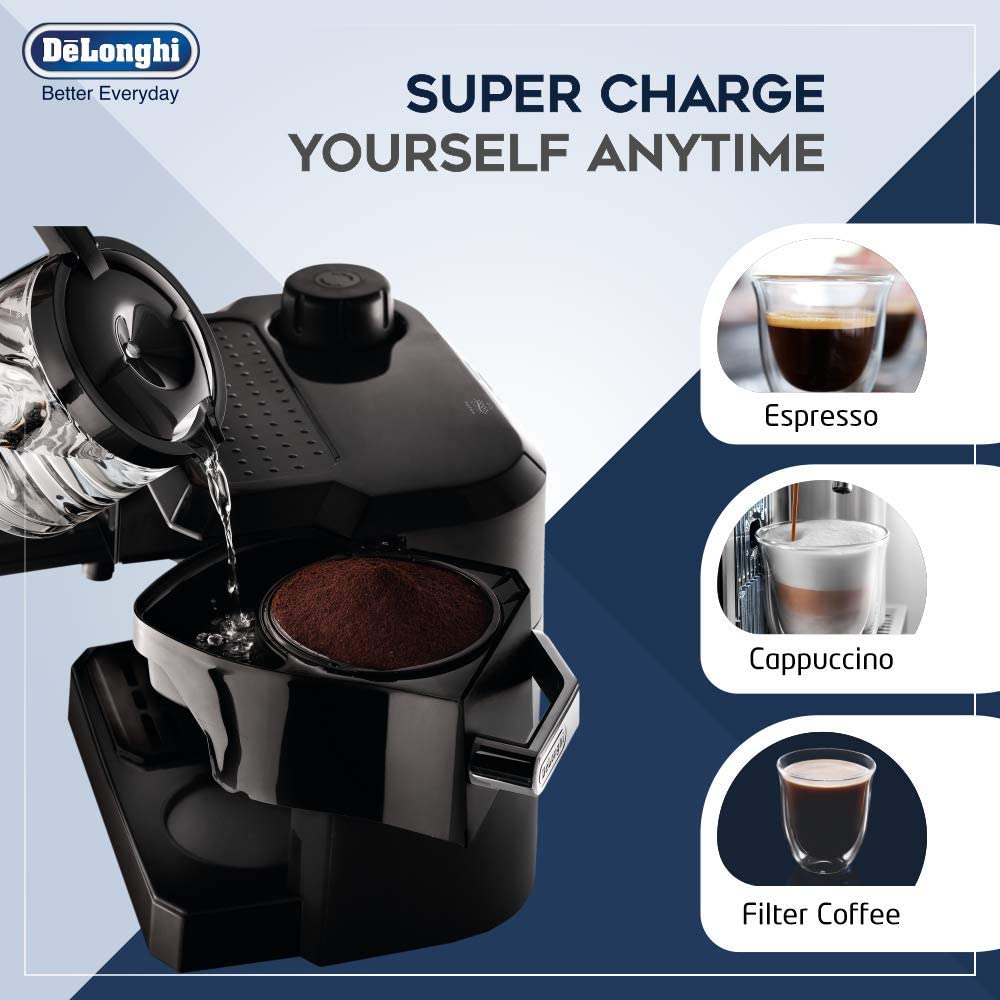  DeLonghi BCO320T Combination Espresso and Drip Coffee